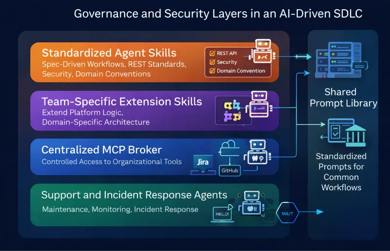 Governance and Security Layers in an AI-Driven SDLC