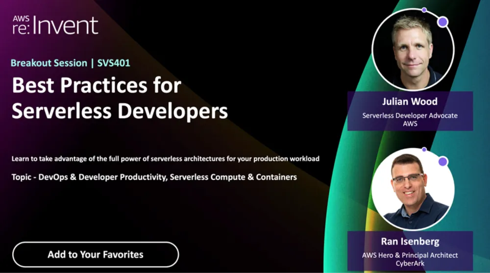 Best practices for serverless developers