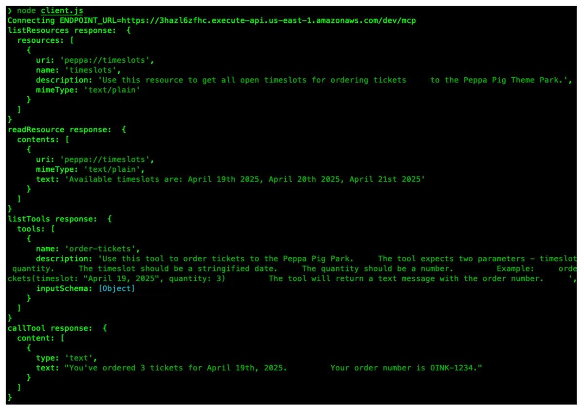 Deploy it, run the client, see the magic.