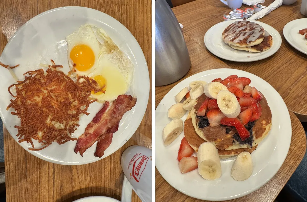 My Denny's breakfast. Completely healthy, obviously, because there are bananas in it.