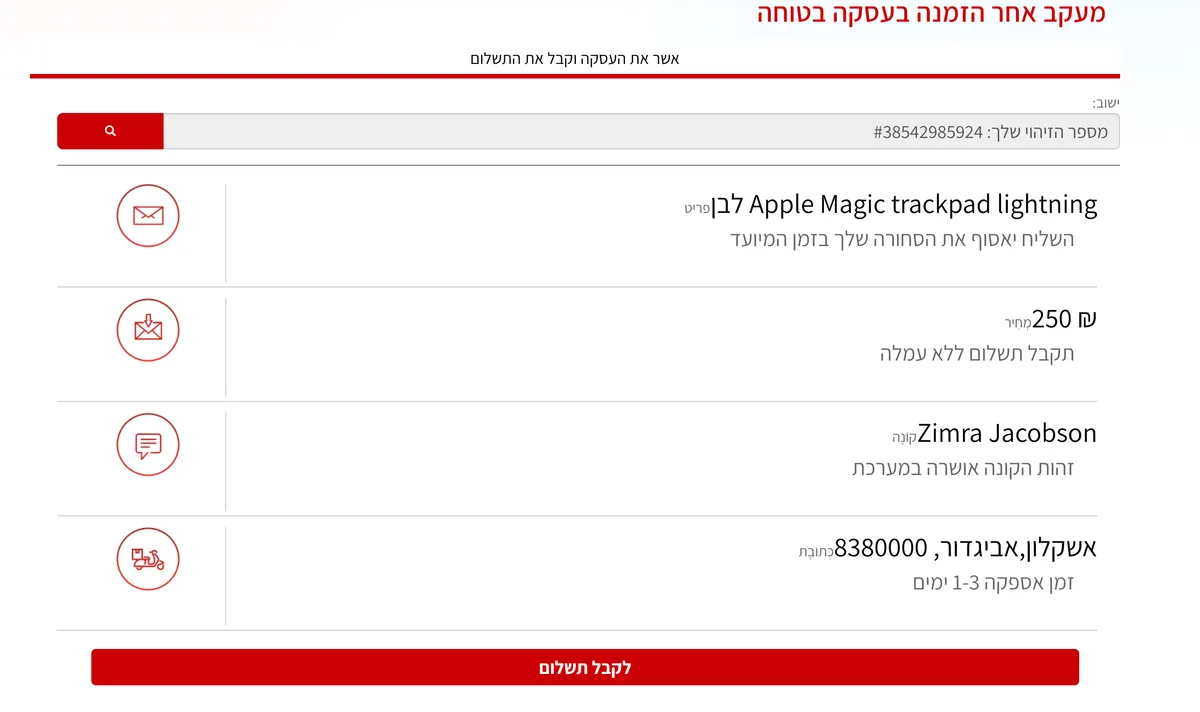 The phishing website